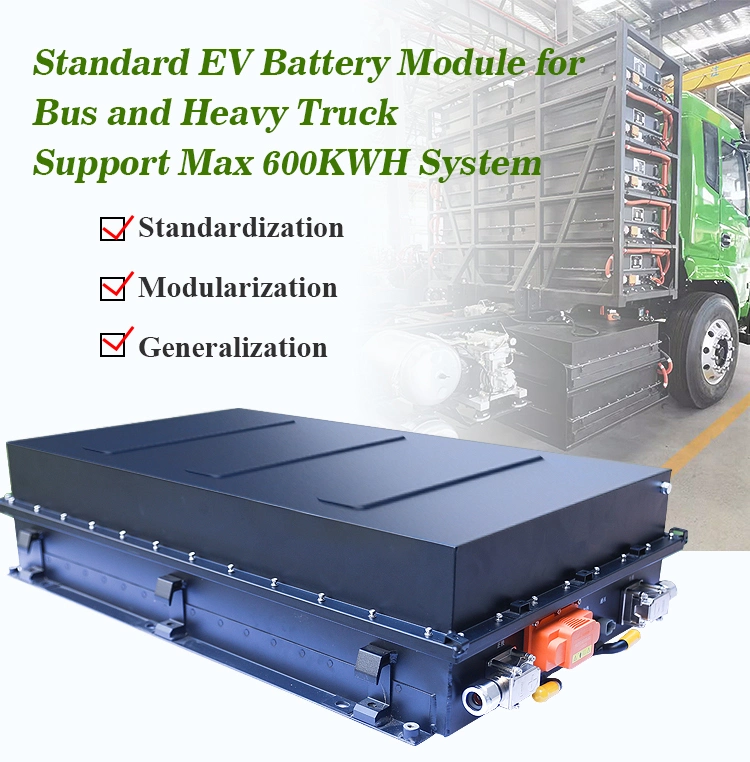 Nieuwe Elektrische de Aanhangwagenlifepo4 Batterij van de Autobatterij 360V 400V 500V EV, Standaardev het Lithiumbatterij van 600V 50kwh 100kwh